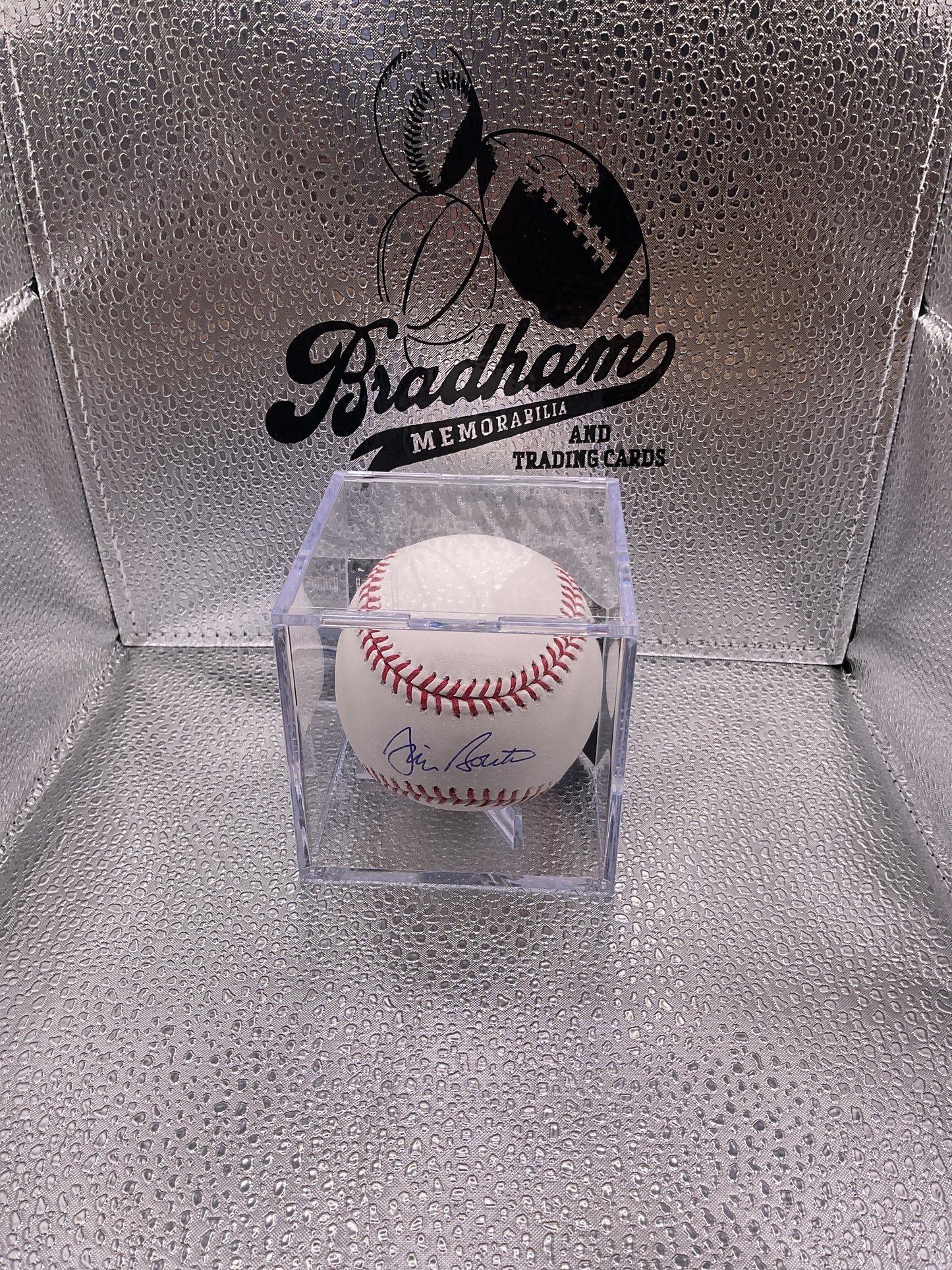 Jim Bouton auto baseball