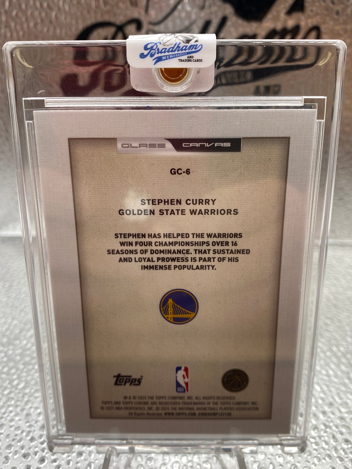 Stephen Curry Glass Canvas Case Hit GC-6