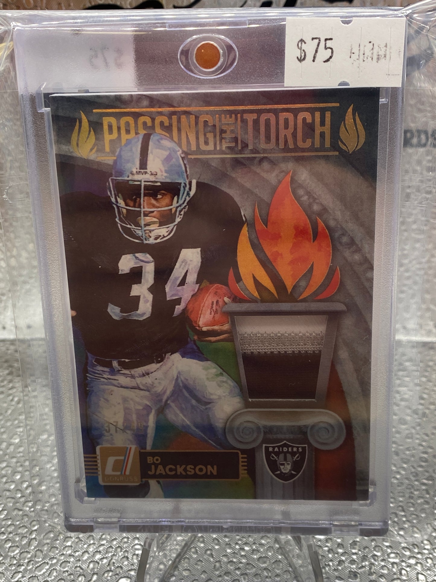 Passing the Torch Bo Jackson Ashton Jeanty /49 Flip patch