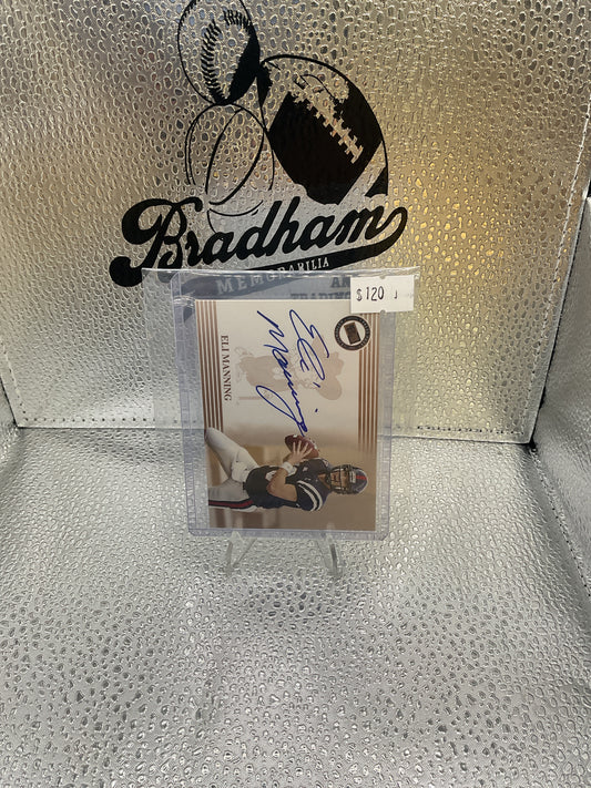 Eli Manning Auto- Press Proof