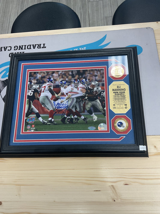Eli Manning Framed Auto with COA