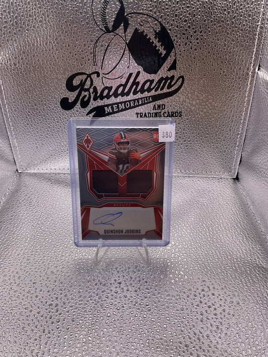 2025 Panini Phoenix Quinshon Judkins Dual Patch auto /249