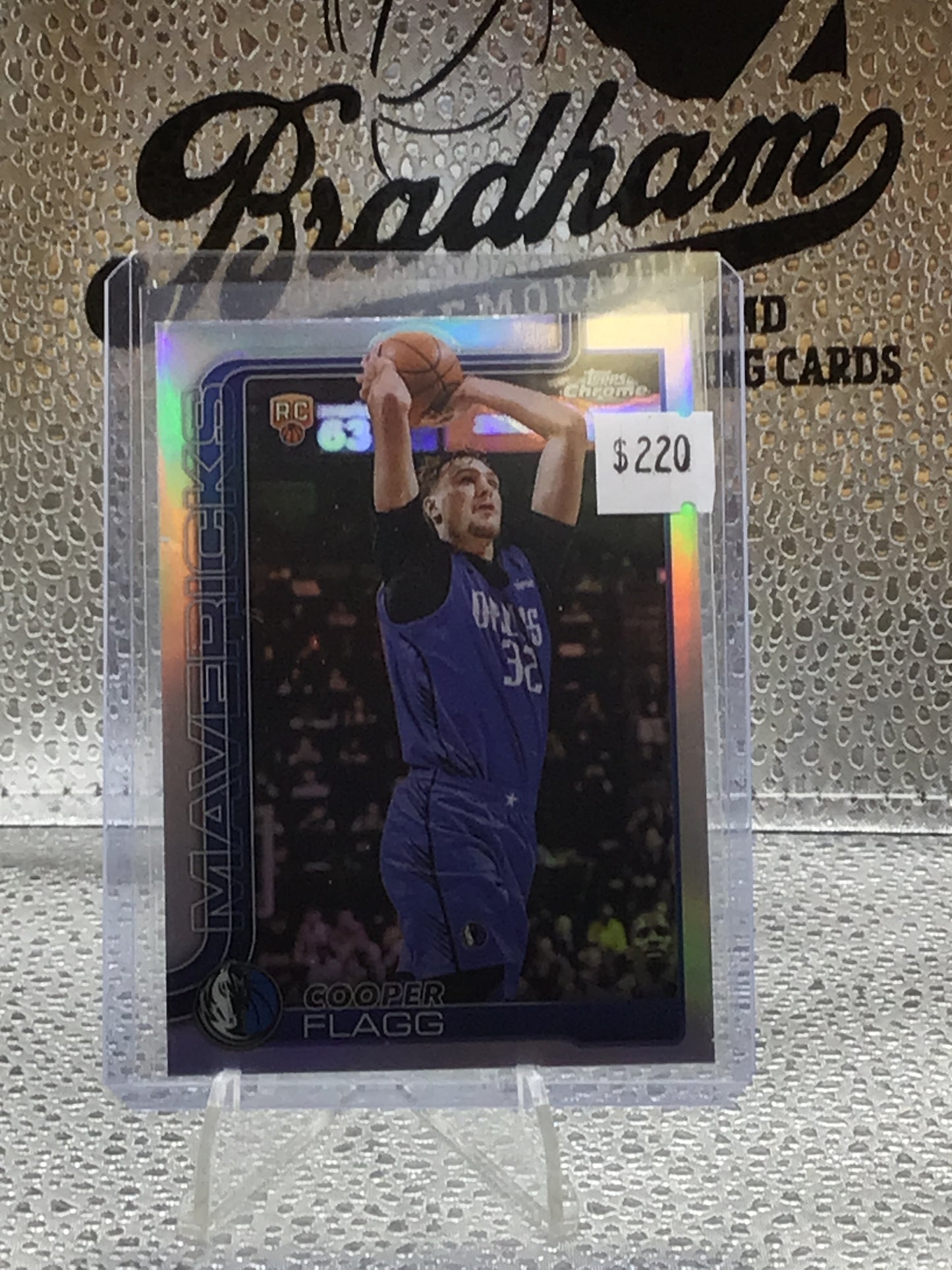 Cooper Flagg RC Topps Chrome Refractor