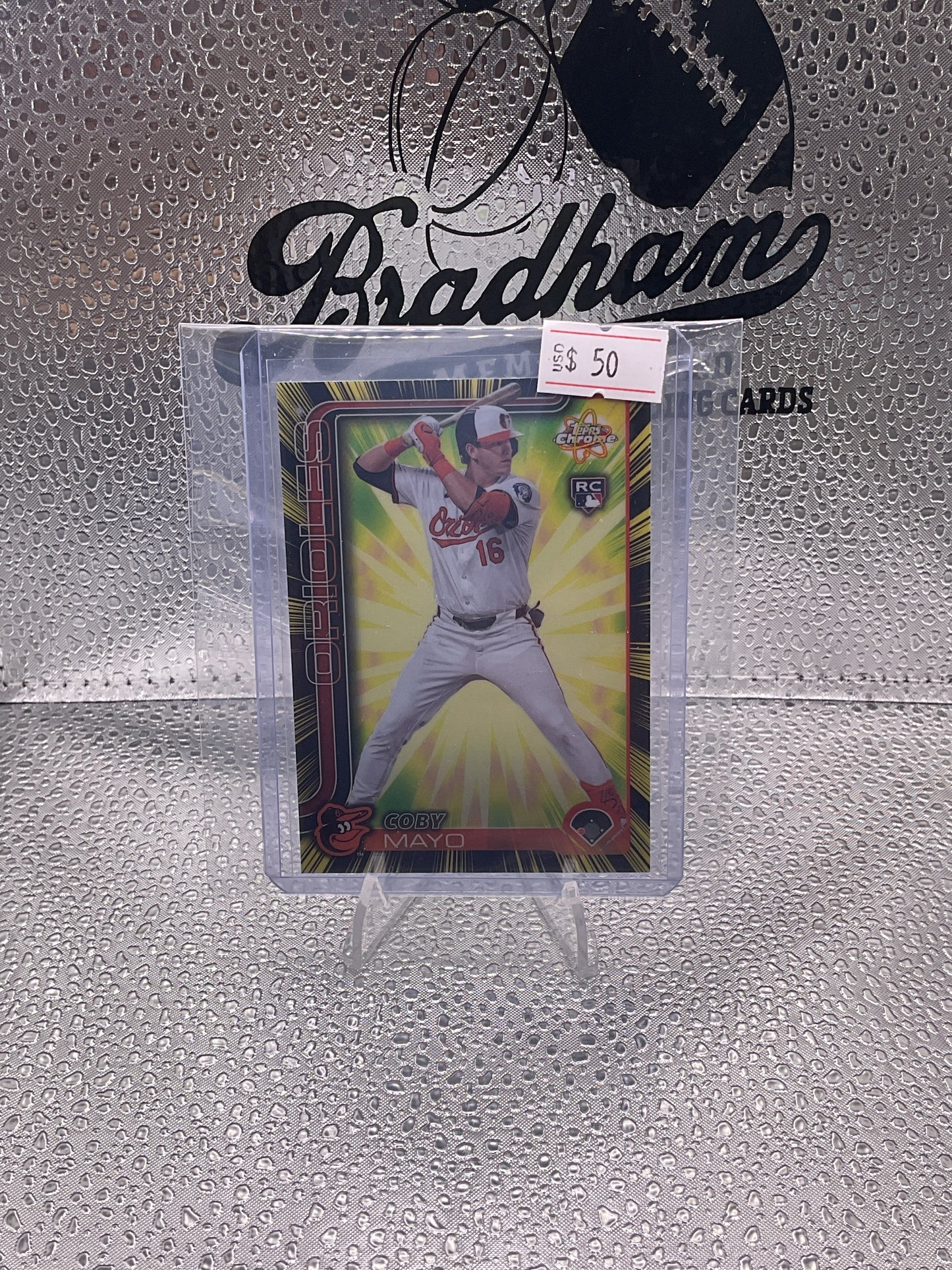 2025 TOPPS CHROME Coby Mayo RC RADIATING ROOKIES