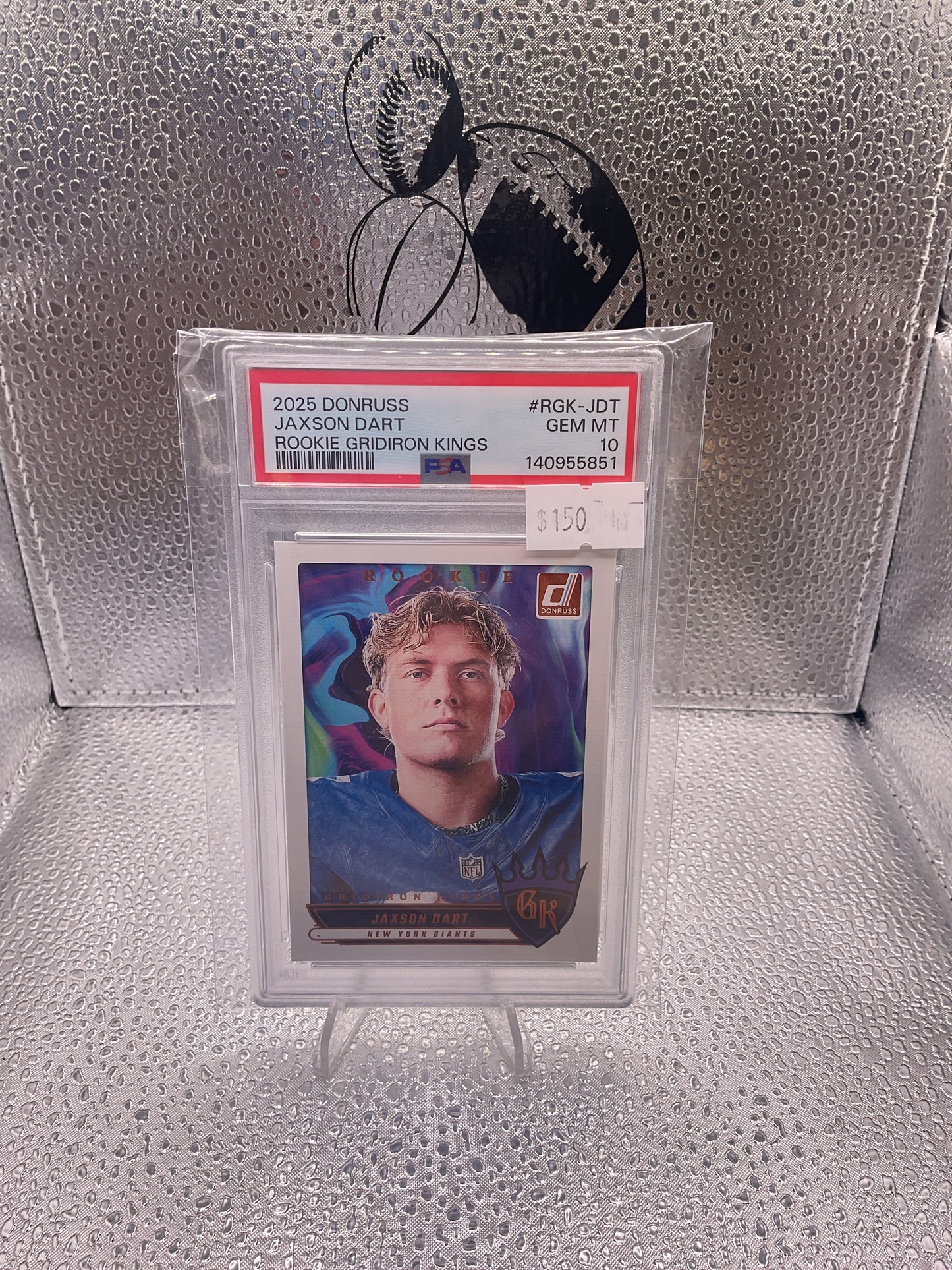 2025 PANINI DONRUSS ROOKIE GRIDIRON KINGS #RGK-JDT JAXSON DART ROOKIE RC PSA 10