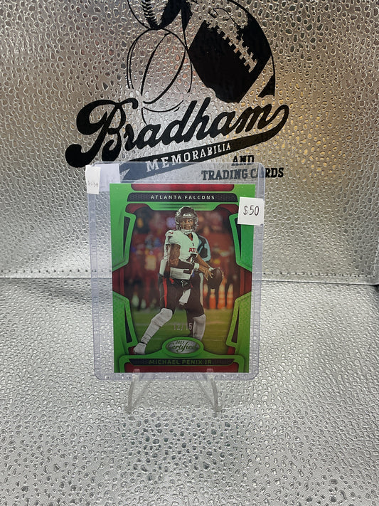 2025 Panini Certified Michael Penix Jr. #5 Green 12/15