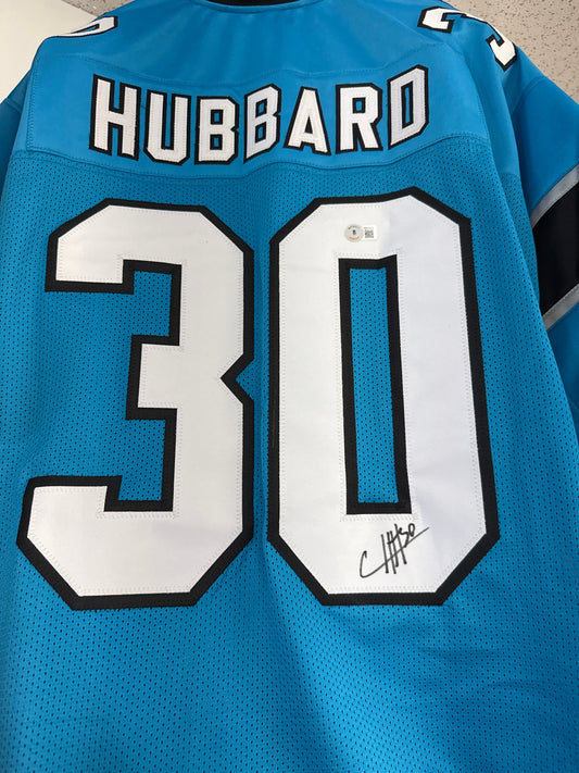 Chuba Hubbard Autographed Jersey