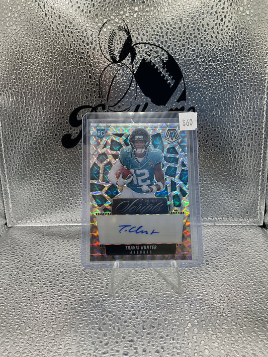 2025 Panini Mosaic Rookie Scripts Travis Hunter #RS-THR Auto RC