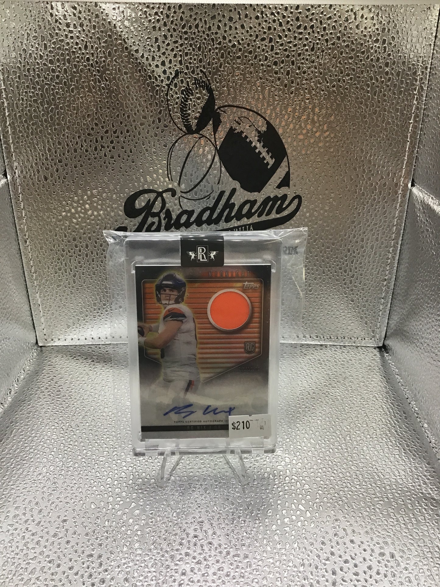 2024 Topps Midnight Bo Nix Rookie Jersey Auto RC Summer Solstice #10/75 Broncos