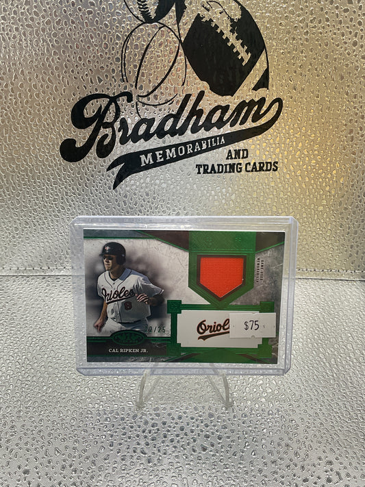 2025 TOPPS TOP SHELF RELIC CARD. CAL RIPKEN JR CARD # TSR-CR /TIER 1 # /25