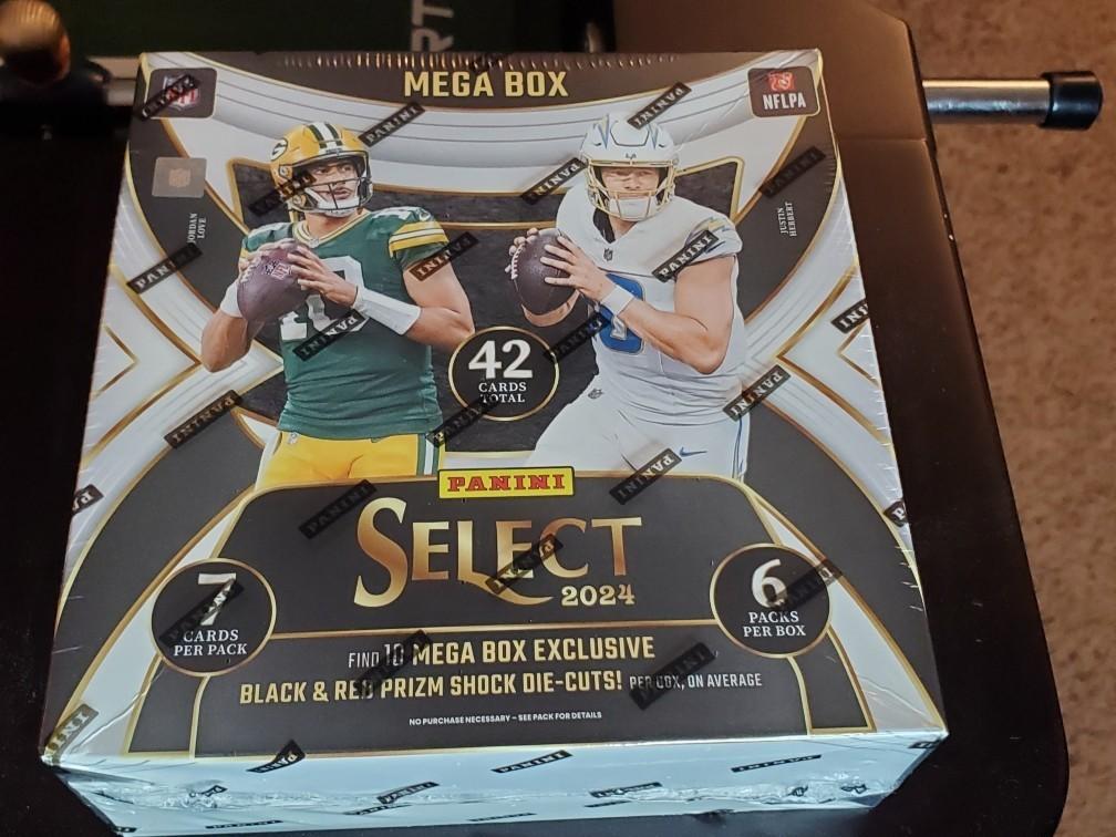 New 2024 Panini Select NFL Mega Box -Black/Red Shock Exclusives - in Hand!
