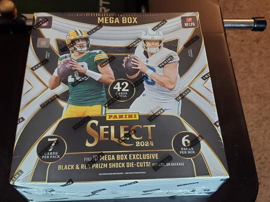 New 2024 Panini Select NFL Mega Box -Black/Red Shock Exclusives - in Hand!
