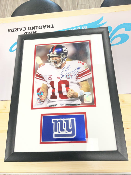 Eli Manning Framed Auto with COA
