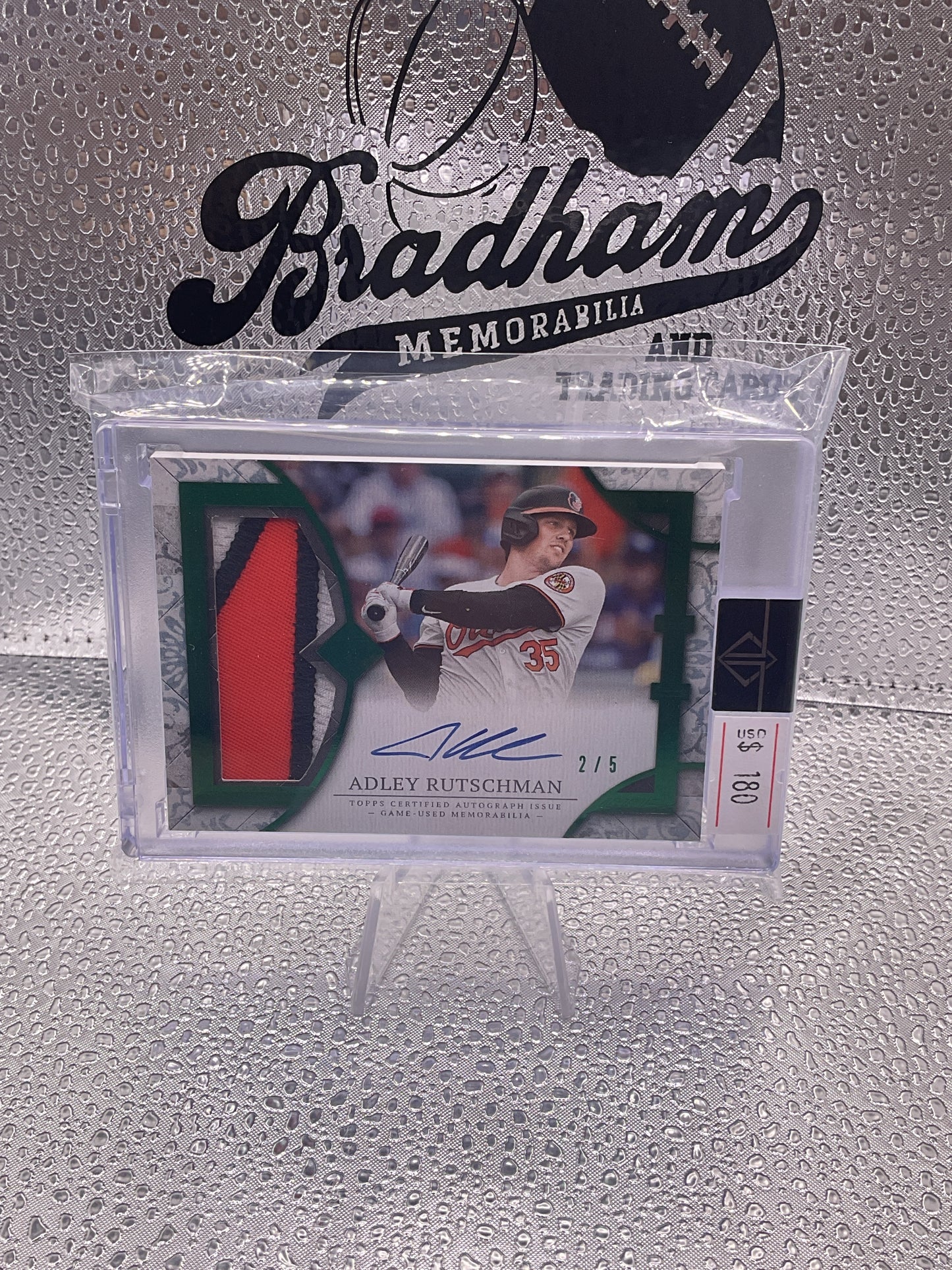 2024 Transcendent Collection #TCPA-ARU Adley Rutschman Game Used Patch Auto /5