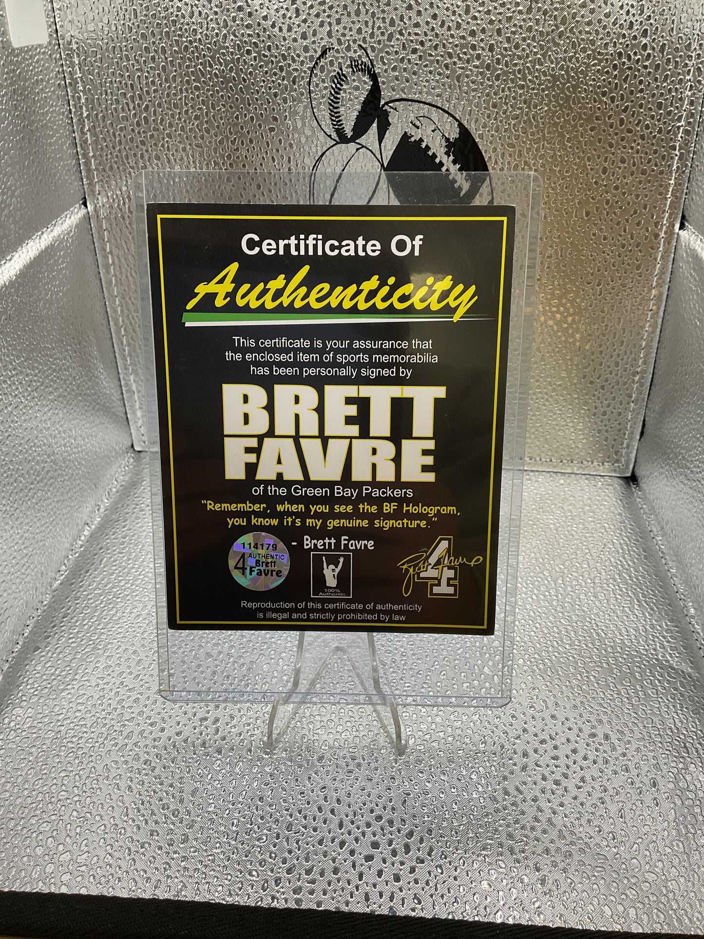 Brett Favre Mini Helmet Auto