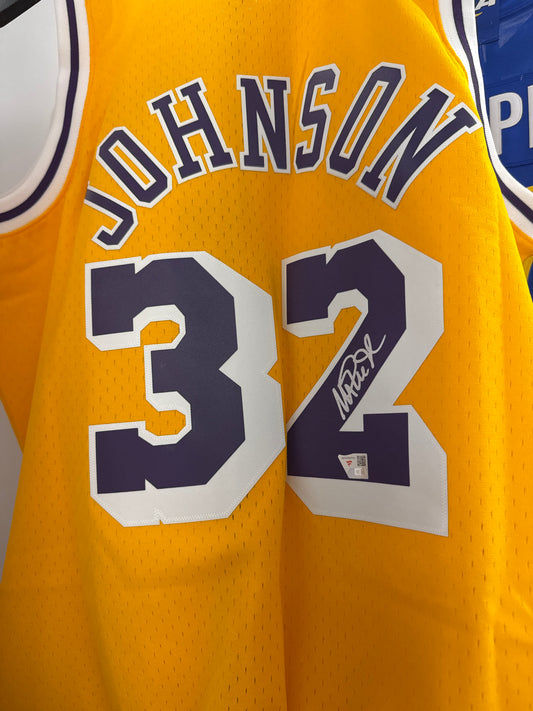 Fanatics Magic Johnson Lakers Jersey Auto