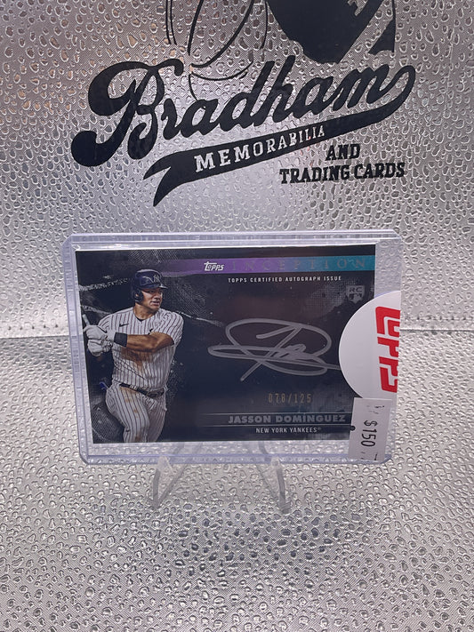 JASSON DOMINGUEZ 2024 Topps Inception Silver Signings Rookie RC Auto 078/125 SEALED