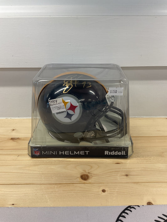 Troy Polamalu Signed Pittsburgh Steelers Mini Helmet