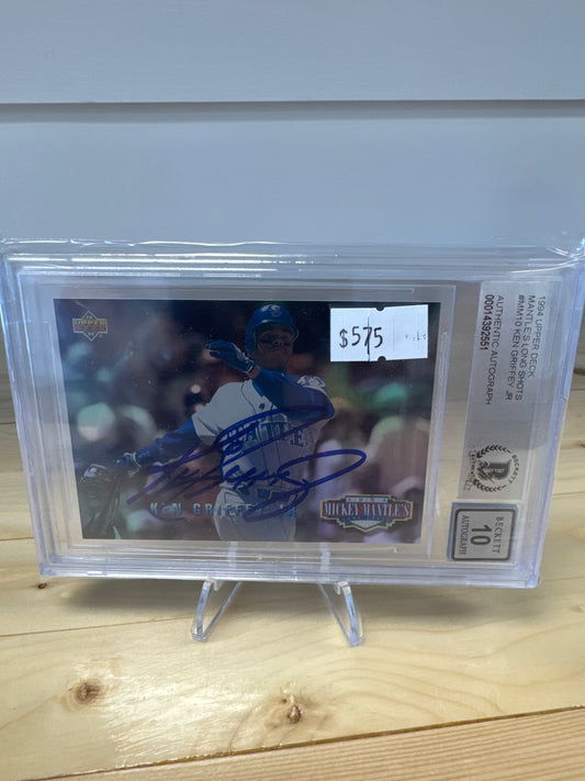 1994 Upper Deck Ken Griffey Auto Beckett 10