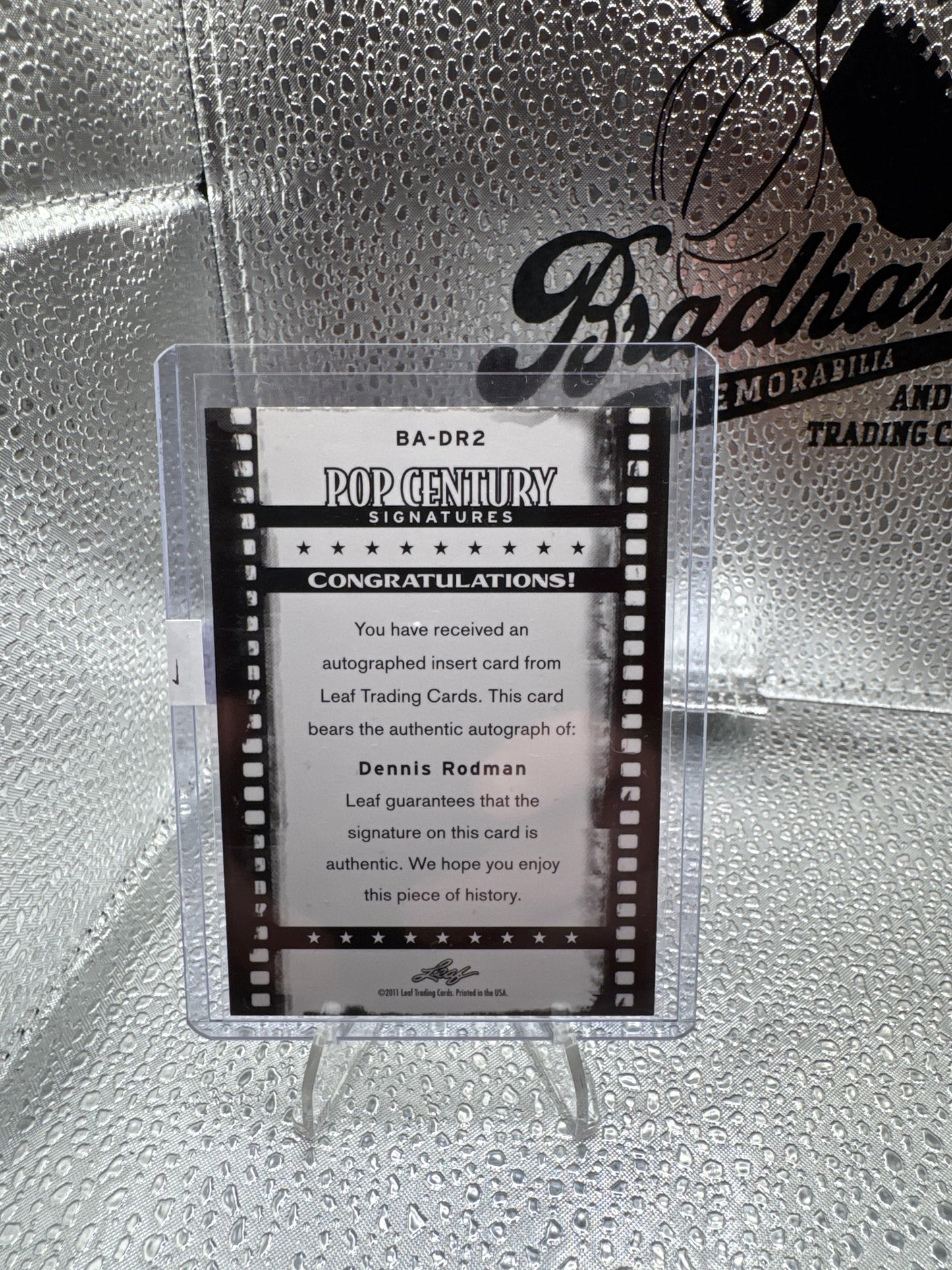 2011 Leaf Pop Century Dennis Rodman Auto