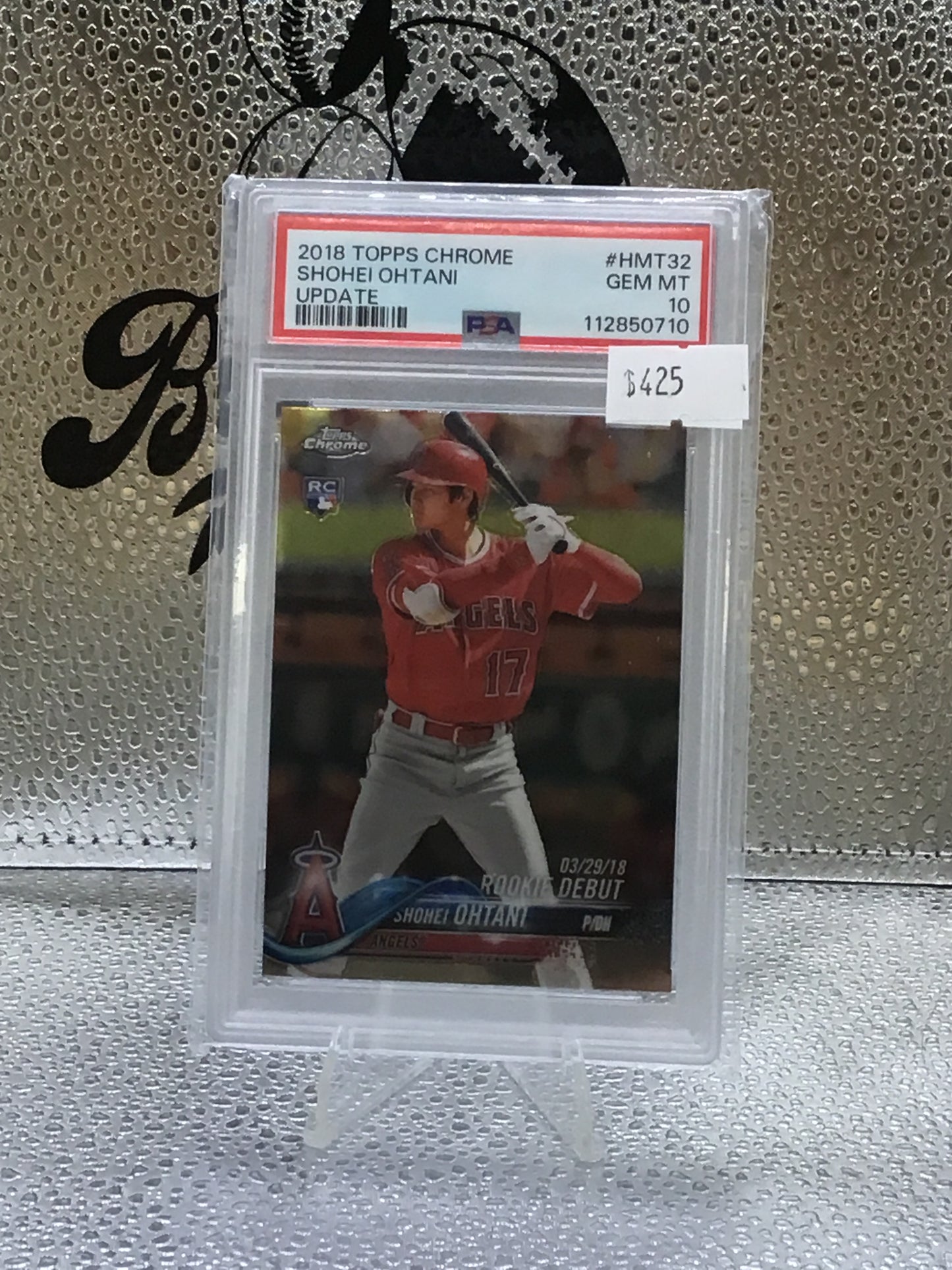 2018 Topps Chrome Shohei Ohtani Update Rc gem mint 10 PSA
