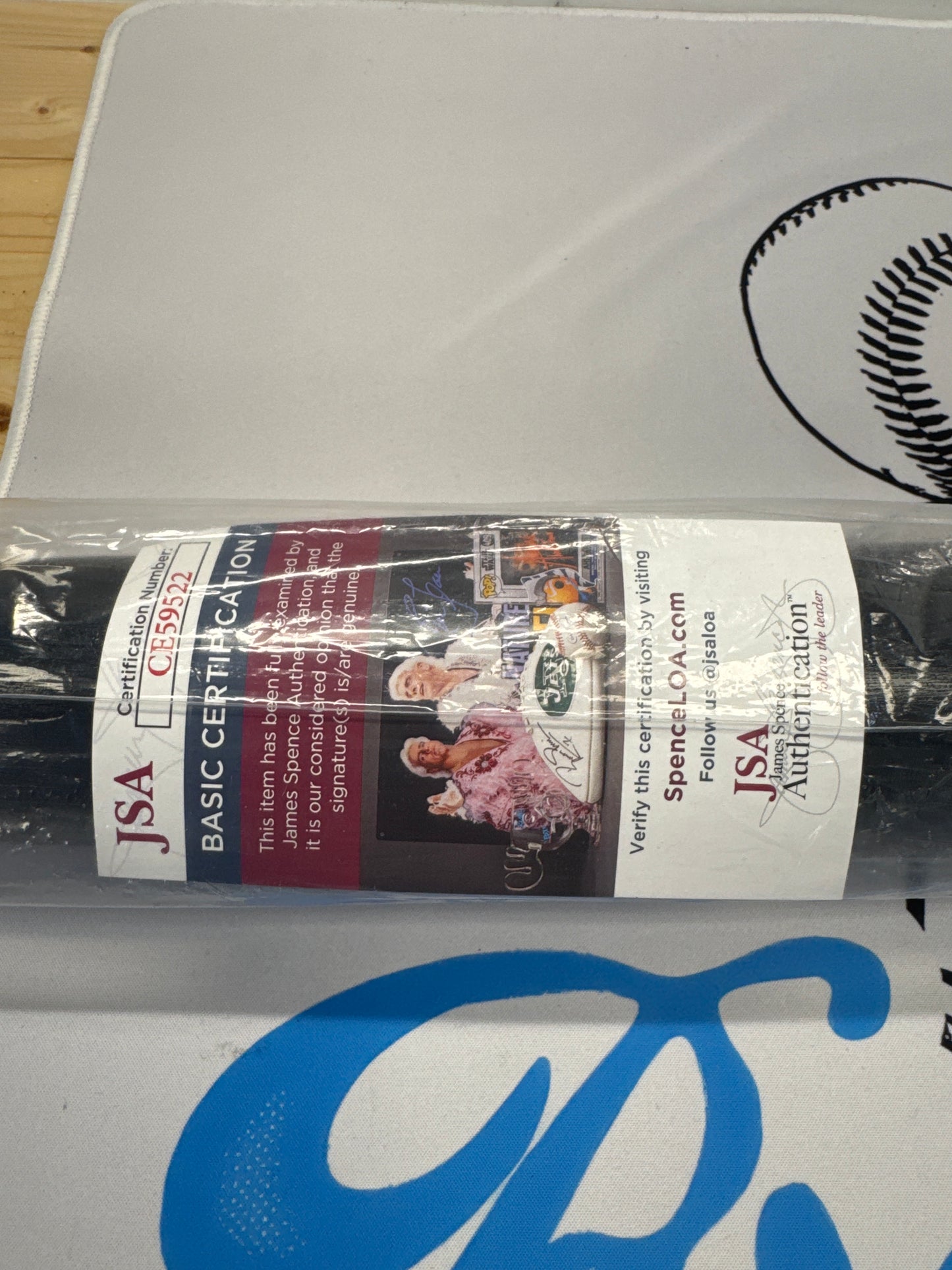 Dale Murphy Autographed bat with COA.   Inscription “NL MVP 82,83