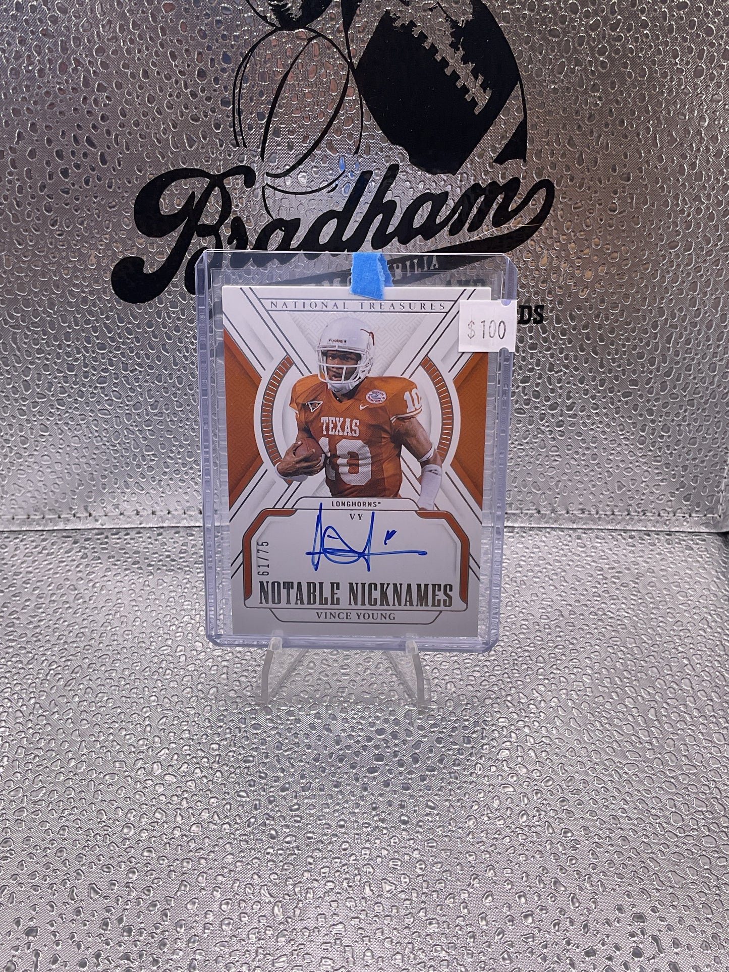 2025 National Treasures Collegiate Vince
Young Notable Nicknames Auto 61/75 NN-VYG