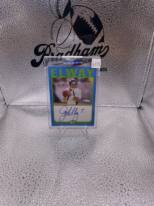 2004 Topps Signature Edition #A-JE John Elway On Card Auto 23/50 Broncos