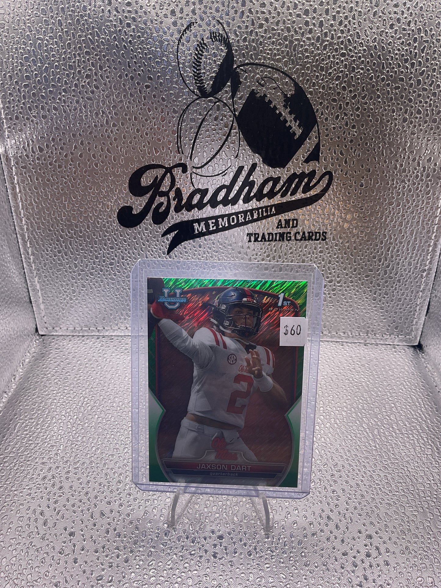 2022 Bowman University Chrome Jaxson Dart #94 Green Shimmer Refractor 74/99 (RC)