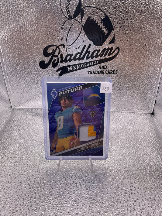 2025 Panini Phoenix Franchise Future Omarion Hampton Rookie Patch 3 Color /199