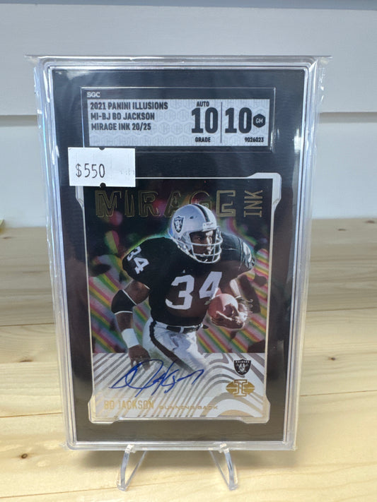2021 Illusions Bo Jackson Auto /25 SGC 10-10