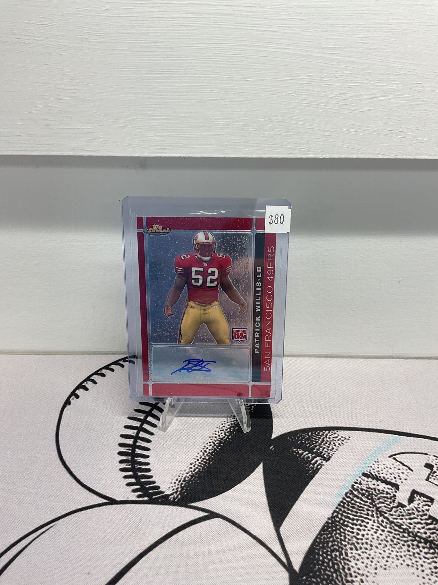 2007 Topps Finest Patrick Willis RC AUTO
#149 San Francisco 49ers