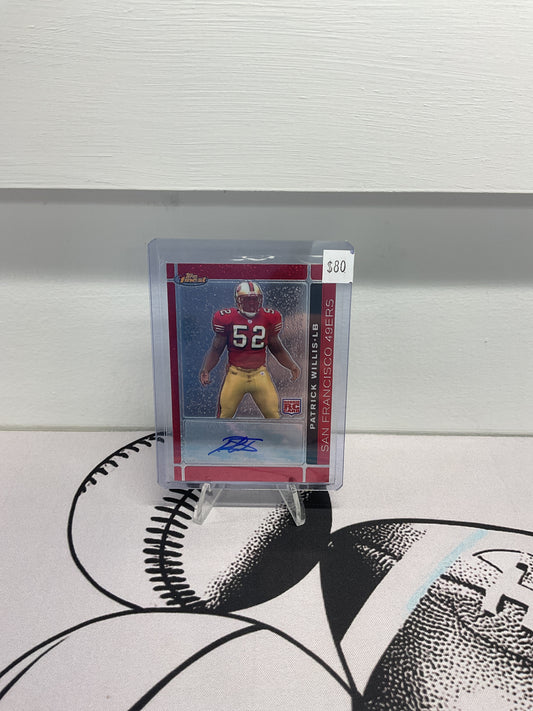 2007 Topps Finest Patrick Willis RC AUTO
#149 San Francisco 49ers