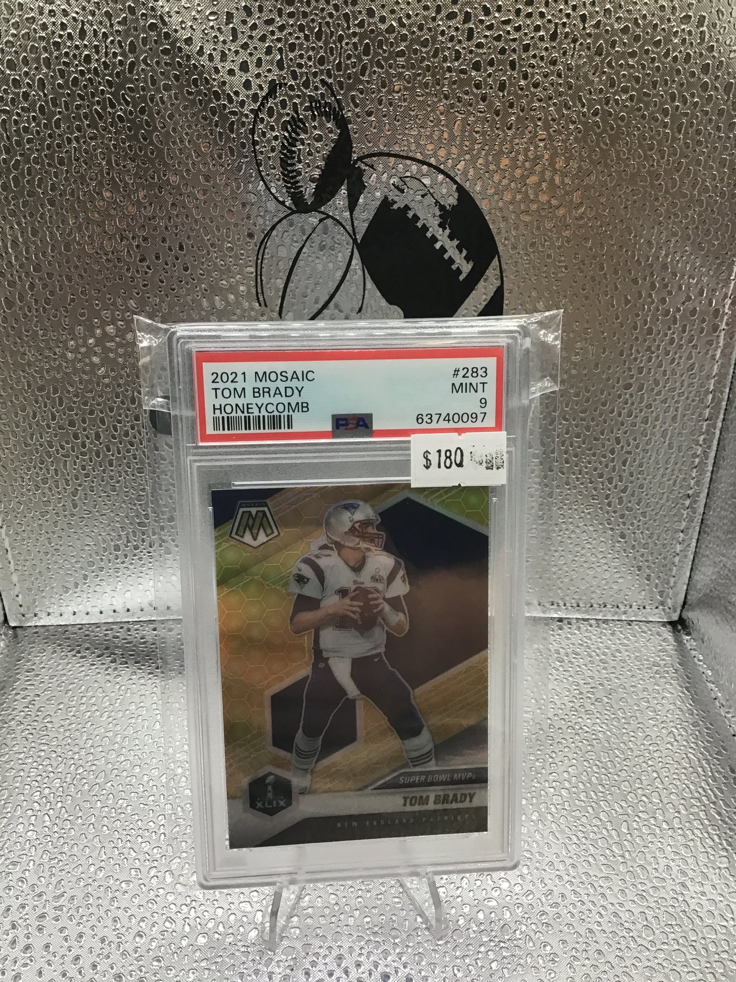 2021 Mosaic Tom Brady #238 Super Bowl MVPs Honeycomb SSP Rare Case Hit Patriots PSA 9