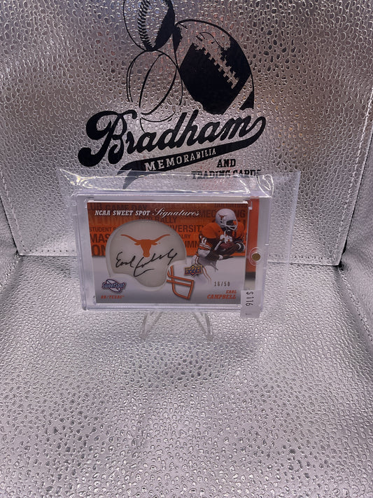 2011 Upper Deck SS-EC EARL CAMPBELL NCAA Sweet Spot Signatures 16/50