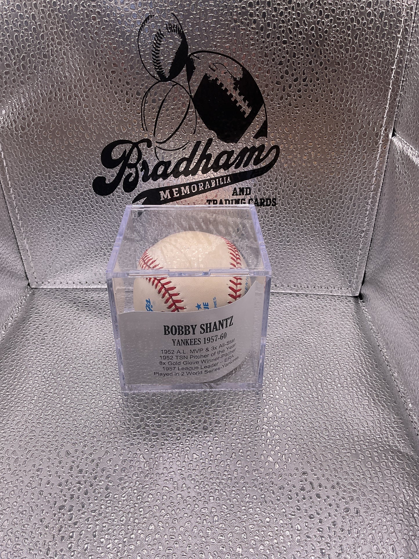 Bobby Shantz auto baseball