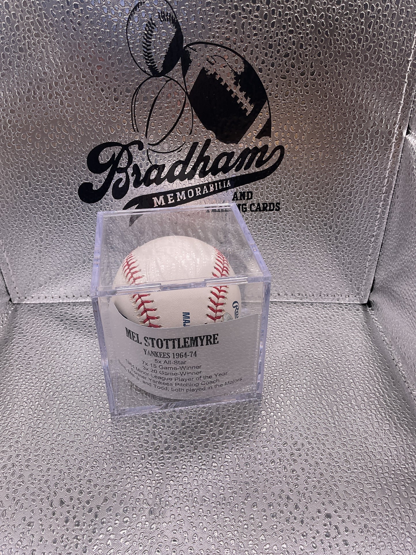 Mel Stottlemyre auto baseball