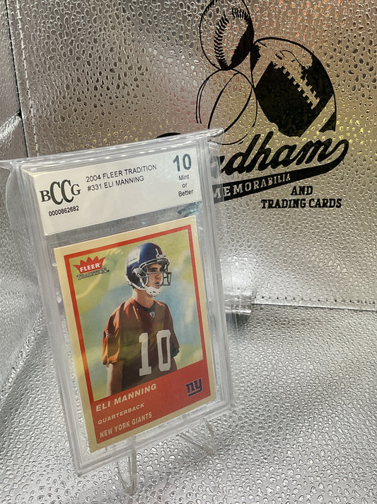 2004 Fleer Tradition Eli Manning Beckett 10