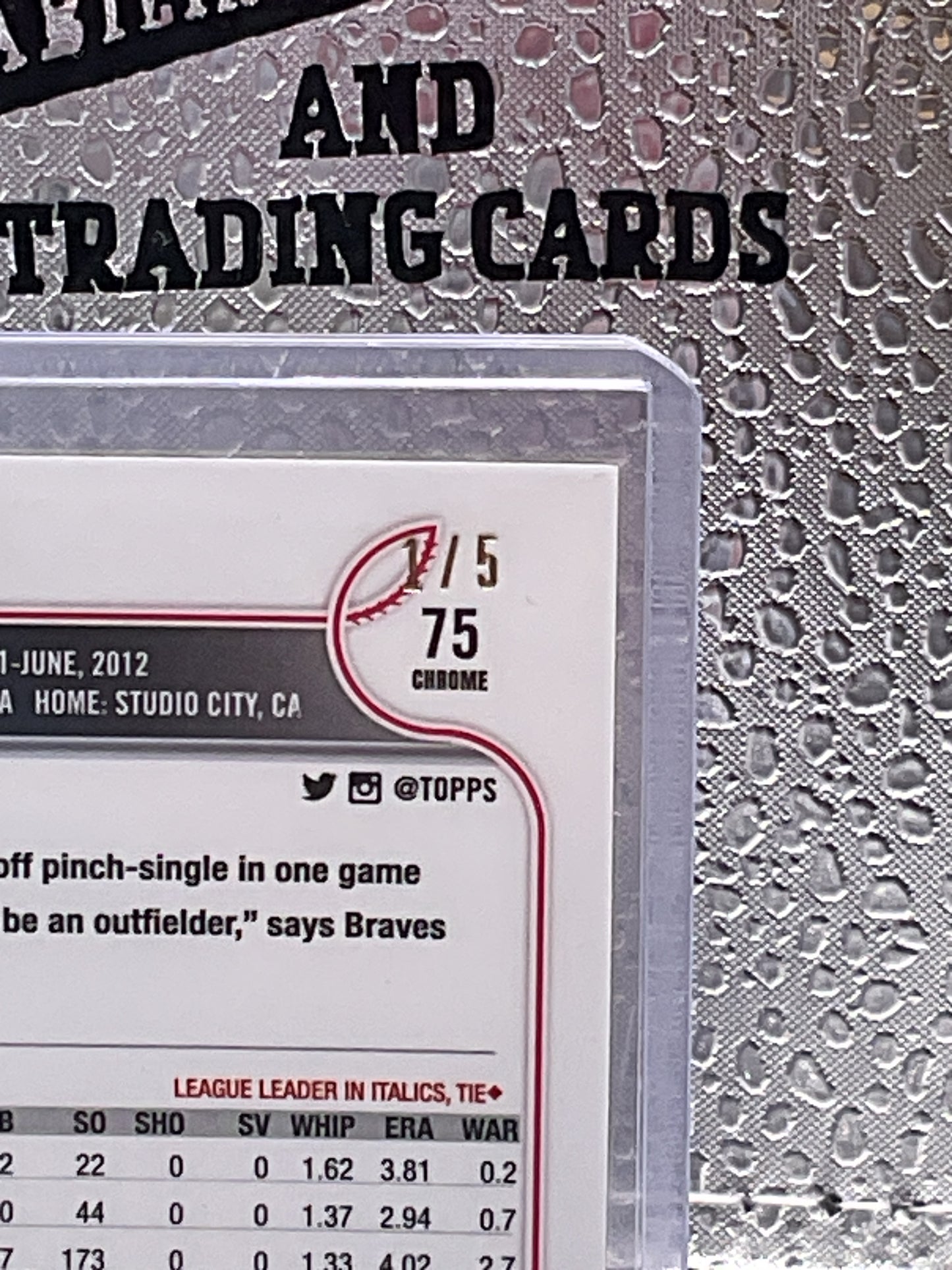 2022 Topps Chrome Max Fried Red Wave
Refractor 1/5 #75 SSP FIRST SERIAL#!