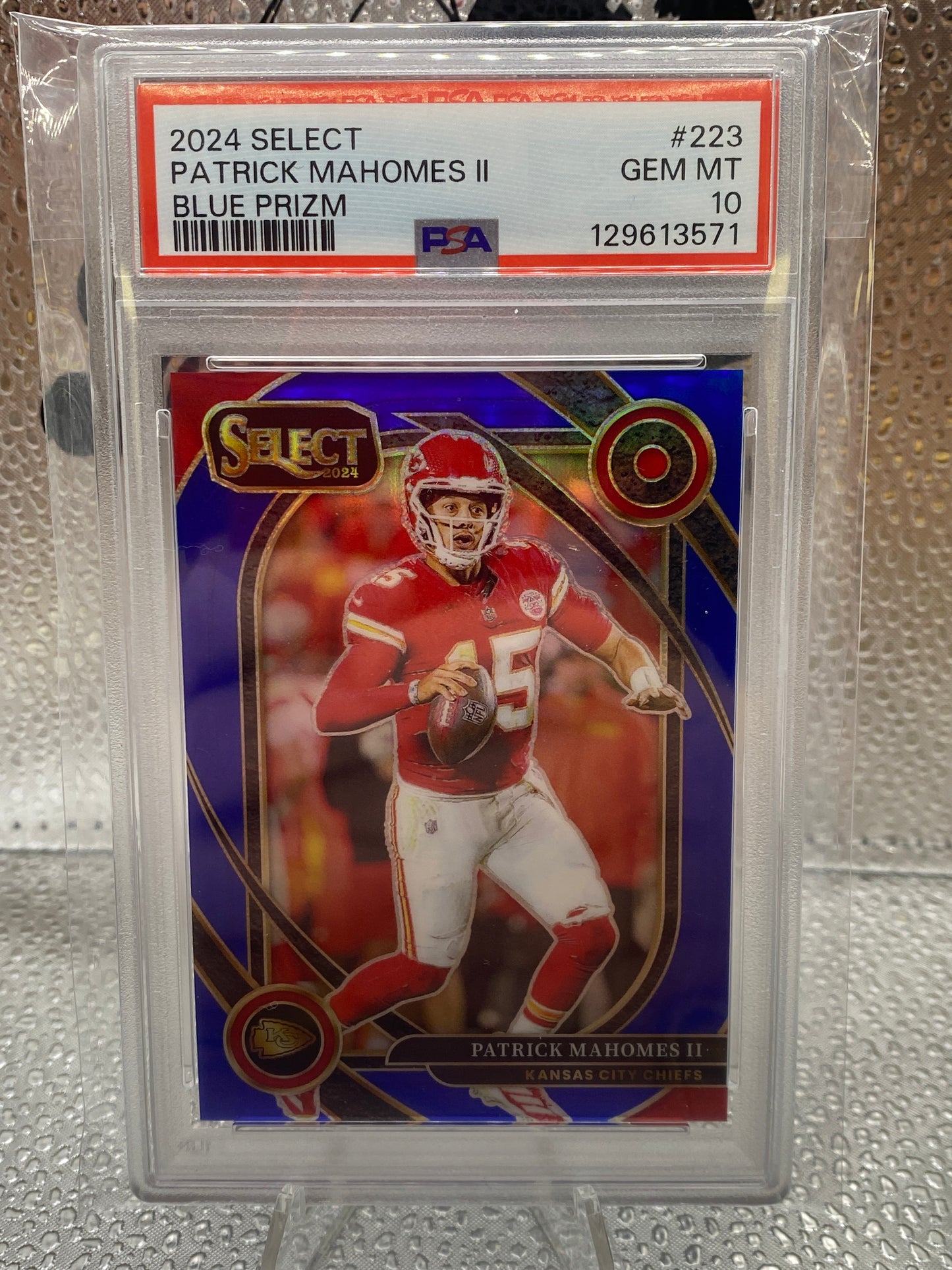 2024 Select Patrick Mahomes ll Blue Prizm Gem Mint 10