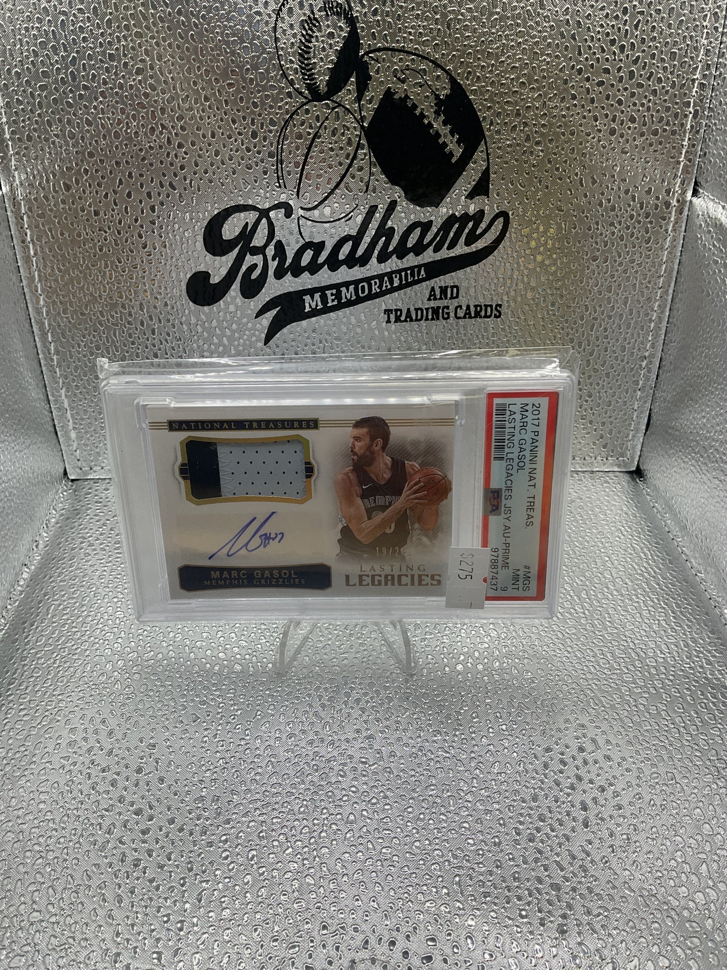 Marc Gasol Lasting Legacies Patch Auto /25 #MGS