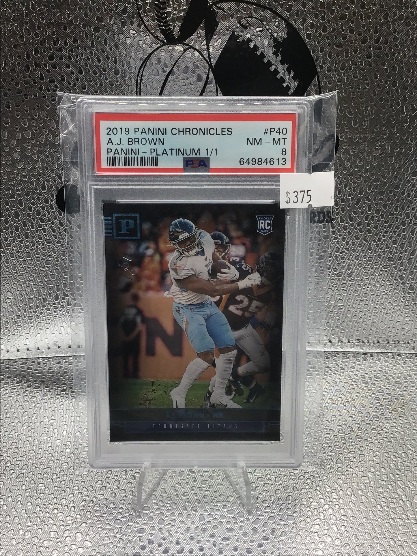 A.J.Brown 2019 Panini Chronicles Platinum 1/1 PSA 8 #P40