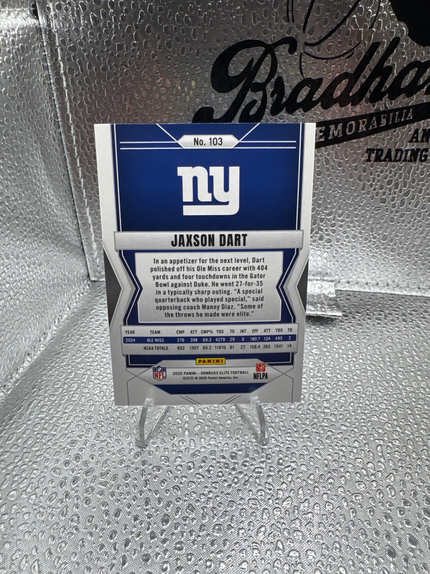 2025 Donruss Elite Jaxson Dart /25