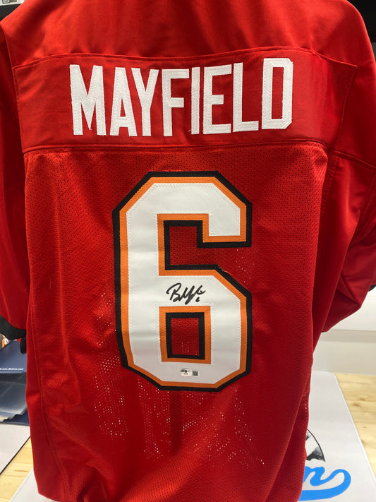 Autograph Baker Mayfield signed jersey