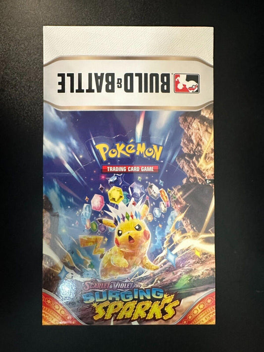 Pokemon TCG Surging Sparks Build Battle Display Case Sealed