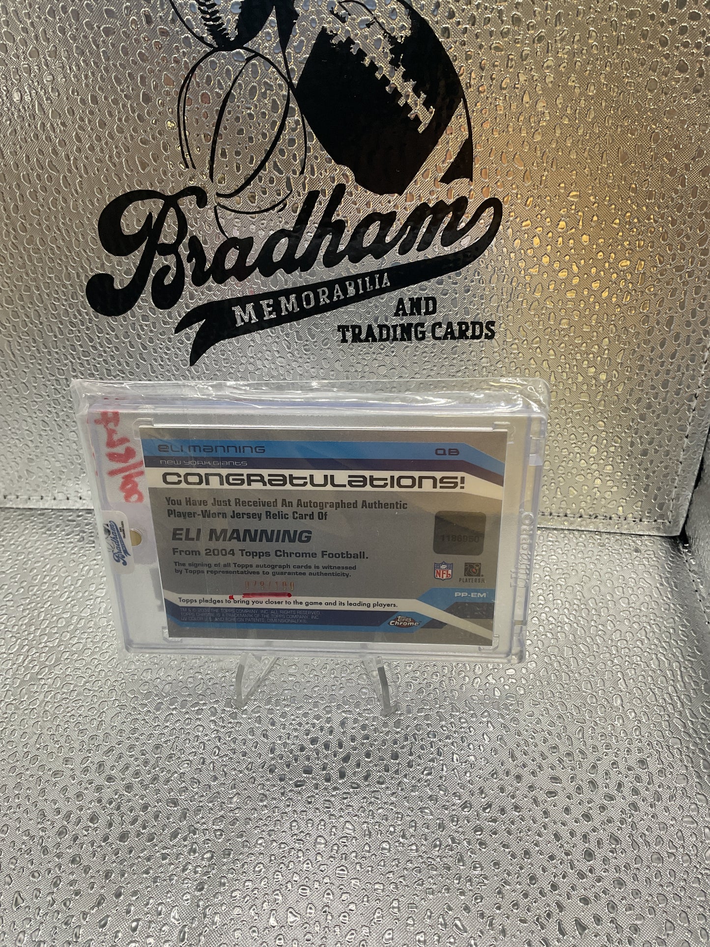 Eli Manning /100 Auto- Premium Performers #PP-EM