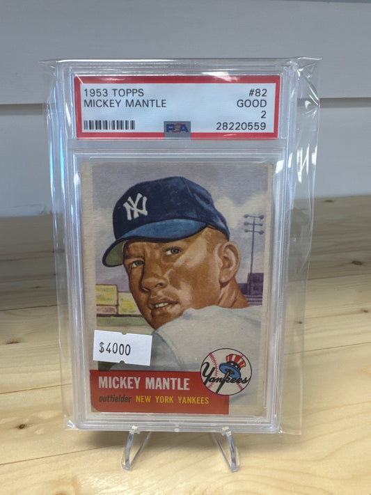 1953 Topps Mickey Mantle PSA 2
