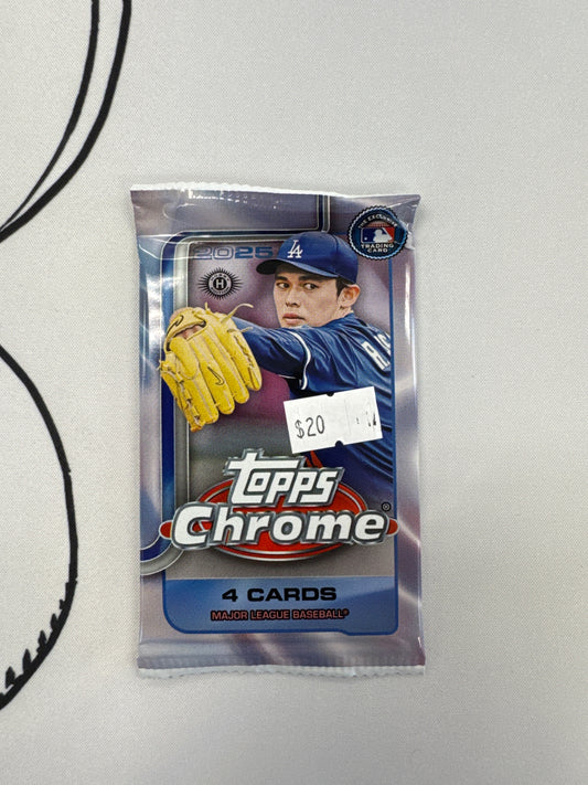 2025 Topps Chrome MLB Pack