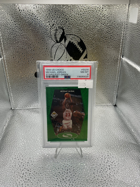 Michael Jordan Starquest Green PSA 8
