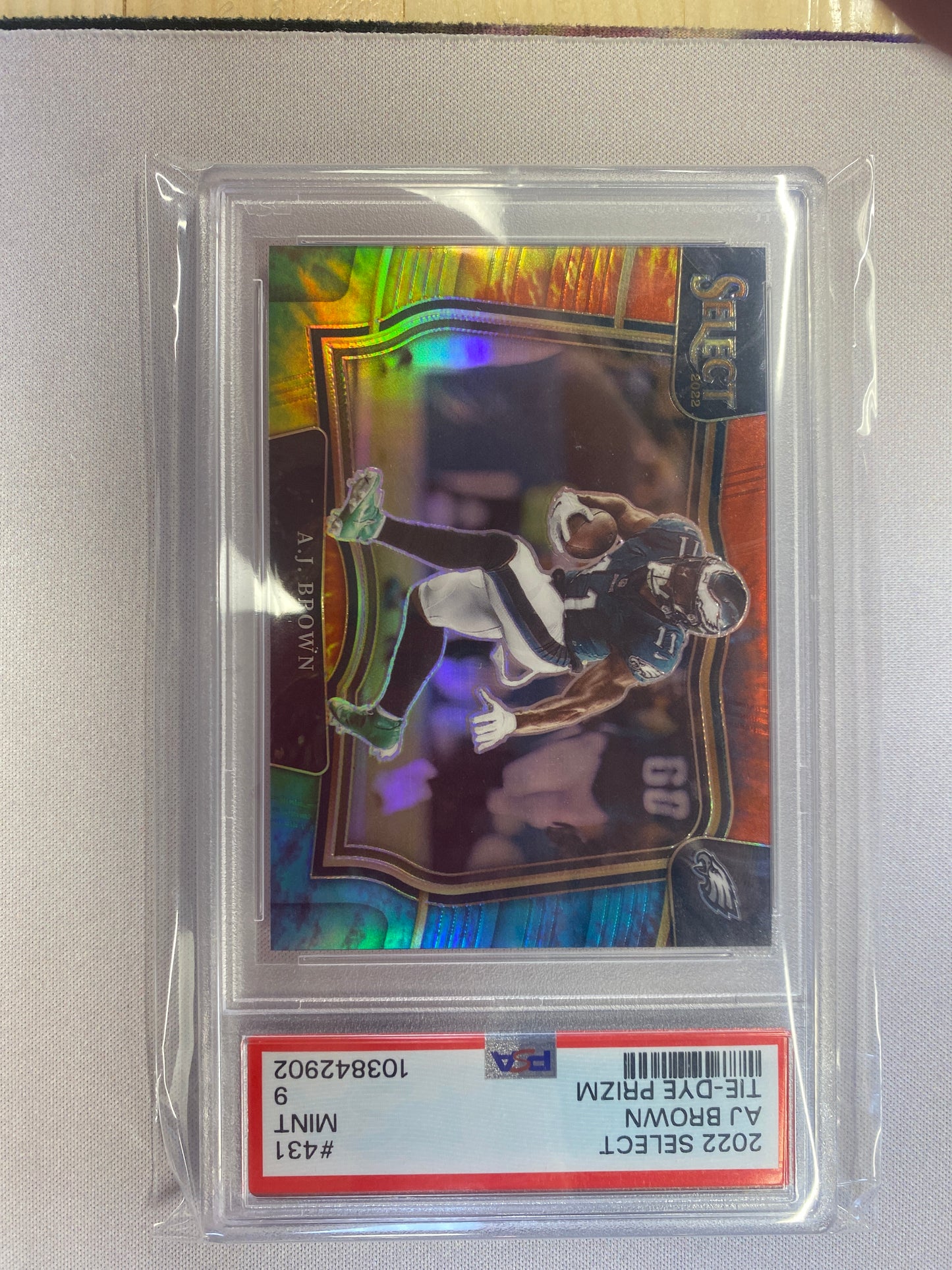 2022 Select Aj Brown Tie-Dye Prizm